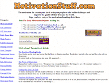 Tablet Screenshot of motivationstuff.com